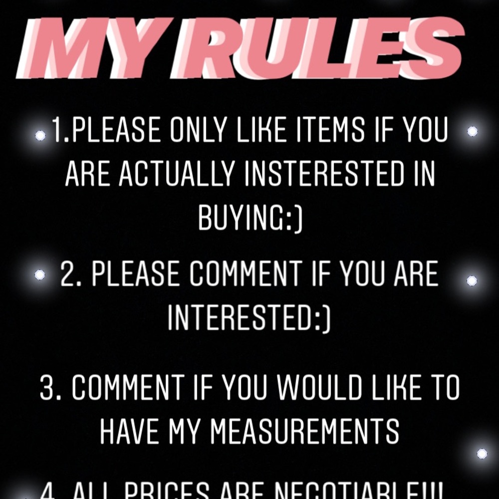my rules<3